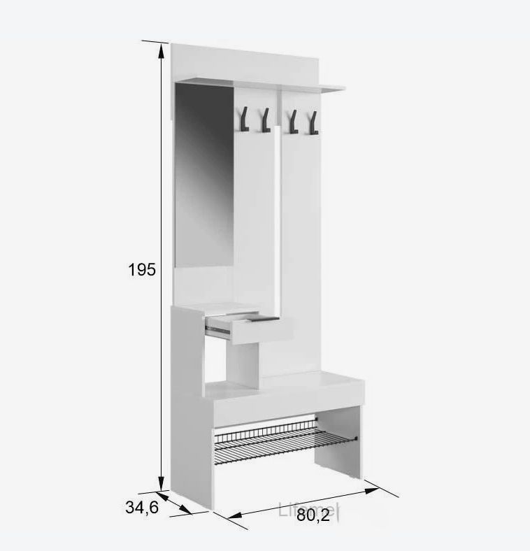 Прихожая Баско К7 (Мебельсон) | Интернет магазин Мебель Донбасса